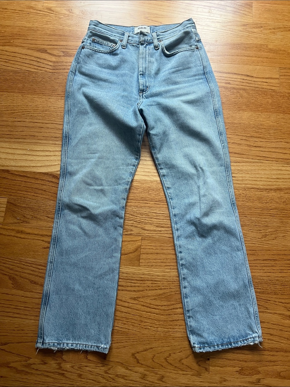 Agolde Light Blue Straight-Leg Women's Jeans 26